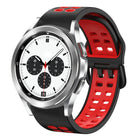 20mm Breathable Two-Color Silicone Watch Band, For Samsung Galaxy Watch 4 Classic 42mm, For Galaxy Watch Active 2 - DealBuddy