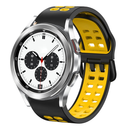 20mm Breathable Two-Color Silicone Watch Band, For Samsung Galaxy Watch 4 Classic 42mm, For Galaxy Watch Active 2 - DealBuddy