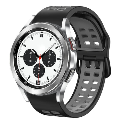 20mm Breathable Two-Color Silicone Watch Band, For Samsung Galaxy Watch 4 Classic 42mm, For Galaxy Watch Active 2 - DealBuddy