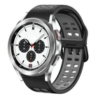 20mm Breathable Two-Color Silicone Watch Band, For Samsung Galaxy Watch 4 Classic 42mm, For Galaxy Watch Active 2 - DealBuddy
