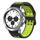 20mm Breathable Two-Color Silicone Watch Band, For Samsung Galaxy Watch 4 Classic 42mm, For Galaxy Watch Active 2 - DealBuddy