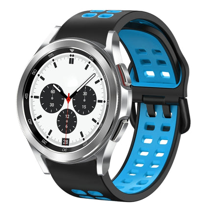20mm Breathable Two-Color Silicone Watch Band, For Samsung Galaxy Watch 4 Classic 42mm, For Galaxy Watch Active 2 - DealBuddy