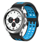 20mm Breathable Two-Color Silicone Watch Band, For Samsung Galaxy Watch 4 Classic 42mm, For Galaxy Watch Active 2 - DealBuddy
