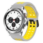 20mm Breathable Two-Color Silicone Watch Band, For Samsung Galaxy Watch 4 Classic 42mm, For Galaxy Watch Active 2 - DealBuddy