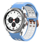 20mm Breathable Two-Color Silicone Watch Band, For Samsung Galaxy Watch 4 Classic 42mm, For Galaxy Watch Active 2 - DealBuddy