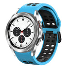 20mm Breathable Two-Color Silicone Watch Band, For Samsung Galaxy Watch 4 Classic 42mm, For Galaxy Watch Active 2 - DealBuddy