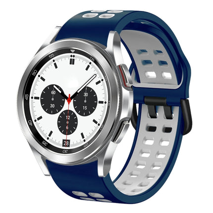 20mm Breathable Two-Color Silicone Watch Band, For Samsung Galaxy Watch 4 Classic 42mm, For Galaxy Watch Active 2 - DealBuddy