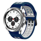 20mm Breathable Two-Color Silicone Watch Band, For Samsung Galaxy Watch 4 Classic 42mm, For Galaxy Watch Active 2 - DealBuddy