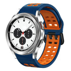 20mm Breathable Two-Color Silicone Watch Band, For Samsung Galaxy Watch 4 Classic 42mm, For Galaxy Watch Active 2 - DealBuddy