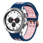20mm Breathable Two-Color Silicone Watch Band, For Samsung Galaxy Watch 4 Classic 42mm, For Galaxy Watch Active 2 - DealBuddy
