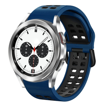 20mm Breathable Two-Color Silicone Watch Band, For Samsung Galaxy Watch 4 Classic 42mm, For Galaxy Watch Active 2 - DealBuddy