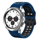 20mm Breathable Two-Color Silicone Watch Band, For Samsung Galaxy Watch 4 Classic 42mm, For Galaxy Watch Active 2 - DealBuddy