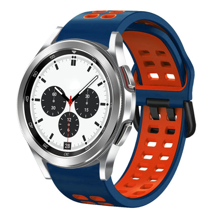 20mm Breathable Two-Color Silicone Watch Band, For Samsung Galaxy Watch 4 Classic 42mm, For Galaxy Watch Active 2 - DealBuddy