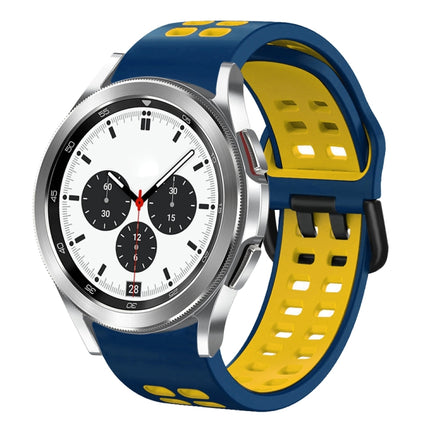 20mm Breathable Two-Color Silicone Watch Band, For Samsung Galaxy Watch 4 Classic 42mm, For Galaxy Watch Active 2 - DealBuddy