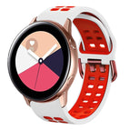 For Galaxy Watch Active 2 / White+Red