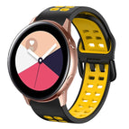 For Galaxy Watch Active 2 / Black+Yellow