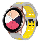 For Galaxy Watch Active 2 / Grey+Yellow