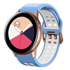 For Galaxy Watch Active 2 / Light Blue+White