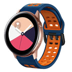 For Galaxy Watch Active 2 / Midnight Blue+Orange