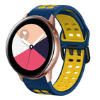 For Galaxy Watch Active 2 / Midnight Blue+Yellow