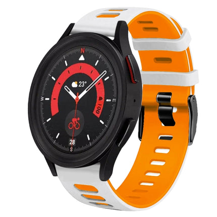 20mm Two-Color Silicone Watch Band, For Samsung Galaxy Watch 5  40mm, For Samsung Galaxy Watch 5  44mm - DealBuddy