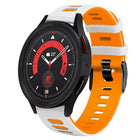 20mm Two-Color Silicone Watch Band, For Samsung Galaxy Watch 5  40mm, For Samsung Galaxy Watch 5  44mm - DealBuddy