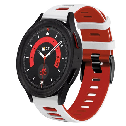20mm Two-Color Silicone Watch Band, For Samsung Galaxy Watch 5  40mm, For Samsung Galaxy Watch 5  44mm - DealBuddy