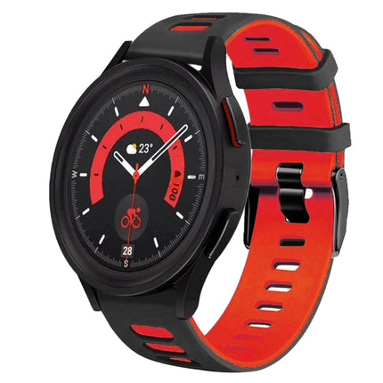20mm Two-Color Silicone Watch Band, For Samsung Galaxy Watch 5  40mm, For Samsung Galaxy Watch 5  44mm - DealBuddy