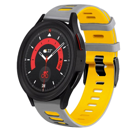 20mm Two-Color Silicone Watch Band, For Samsung Galaxy Watch 5  40mm, For Samsung Galaxy Watch 5  44mm - DealBuddy