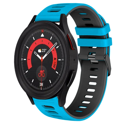 20mm Two-Color Silicone Watch Band, For Samsung Galaxy Watch 5  40mm, For Samsung Galaxy Watch 5  44mm - DealBuddy