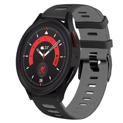 20mm Two-Color Silicone Watch Band, For Samsung Galaxy Watch 5  40mm, For Samsung Galaxy Watch 5  44mm - DealBuddy