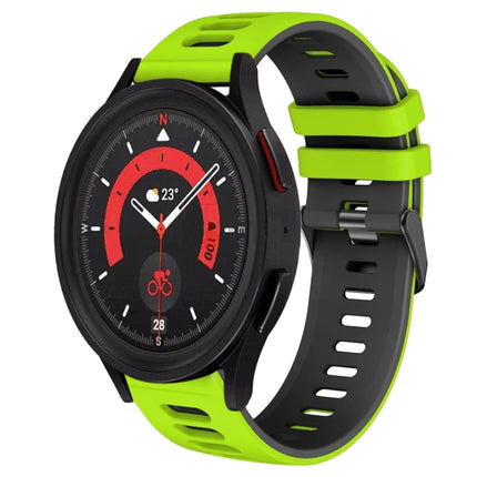 20mm Two-Color Silicone Watch Band, For Samsung Galaxy Watch 5  40mm, For Samsung Galaxy Watch 5  44mm - DealBuddy