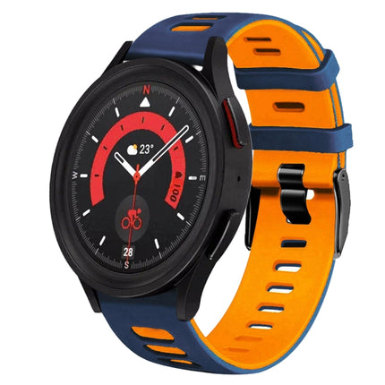 20mm Two-Color Silicone Watch Band, For Samsung Galaxy Watch 5  40mm, For Samsung Galaxy Watch 5  44mm - DealBuddy