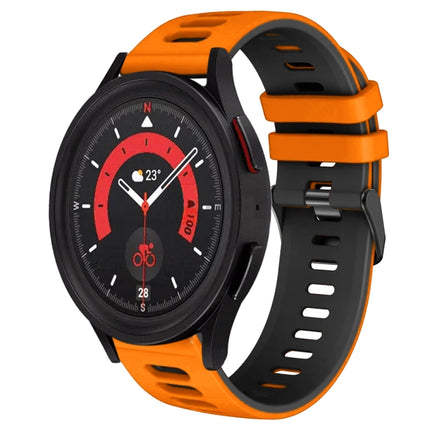 20mm Two-Color Silicone Watch Band, For Samsung Galaxy Watch 5  40mm, For Samsung Galaxy Watch 5  44mm - DealBuddy