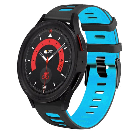 20mm Two-Color Silicone Watch Band, For Samsung Galaxy Watch 5  40mm, For Samsung Galaxy Watch 5  44mm - DealBuddy