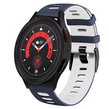 20mm Two-Color Silicone Watch Band, For Samsung Galaxy Watch 5  40mm, For Samsung Galaxy Watch 5  44mm - DealBuddy