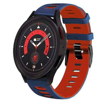 20mm Two-Color Silicone Watch Band, For Samsung Galaxy Watch 5  40mm, For Samsung Galaxy Watch 5  44mm - DealBuddy