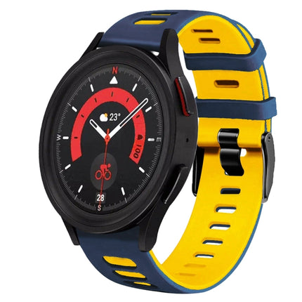 20mm Two-Color Silicone Watch Band, For Samsung Galaxy Watch 5  40mm, For Samsung Galaxy Watch 5  44mm - DealBuddy