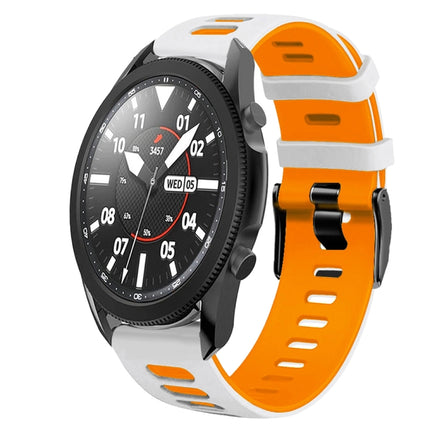 20mm Two-Color Silicone Watch Band, For Samsung Galaxy Watch 5 Pro  45mm, For Samsung Galaxy Watch 4 40mm - DealBuddy