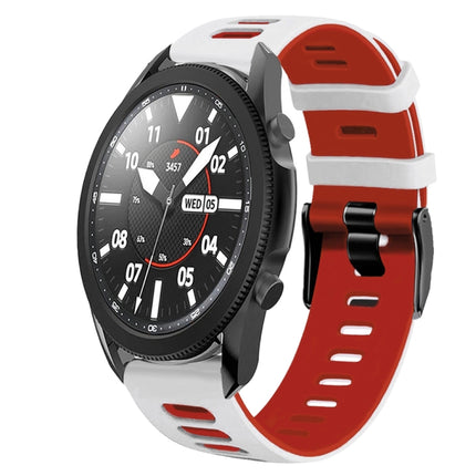 20mm Two-Color Silicone Watch Band, For Samsung Galaxy Watch 5 Pro  45mm, For Samsung Galaxy Watch 4 40mm - DealBuddy