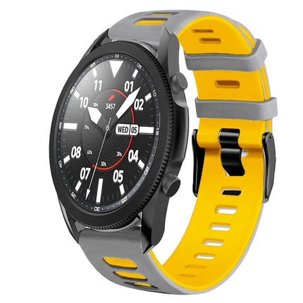 20mm Two-Color Silicone Watch Band, For Samsung Galaxy Watch 5 Pro  45mm, For Samsung Galaxy Watch 4 40mm - DealBuddy