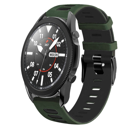 20mm Two-Color Silicone Watch Band, For Samsung Galaxy Watch 5 Pro  45mm, For Samsung Galaxy Watch 4 40mm - DealBuddy