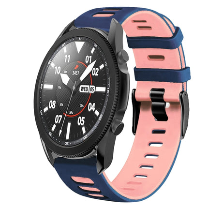 20mm Two-Color Silicone Watch Band, For Samsung Galaxy Watch 5 Pro  45mm, For Samsung Galaxy Watch 4 40mm - DealBuddy