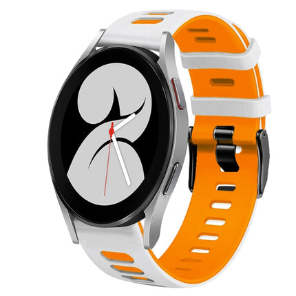 20mm Two-Color Silicone Watch Band, For Samsung Galaxy Watch 5 Pro  45mm, For Samsung Galaxy Watch 4 40mm - DealBuddy