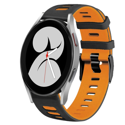20mm Two-Color Silicone Watch Band, For Samsung Galaxy Watch 5 Pro  45mm, For Samsung Galaxy Watch 4 40mm - DealBuddy
