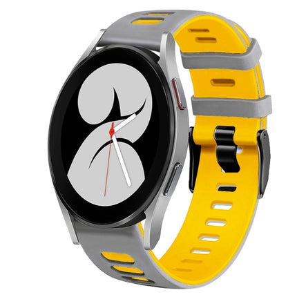 20mm Two-Color Silicone Watch Band, For Samsung Galaxy Watch 5 Pro  45mm, For Samsung Galaxy Watch 4 40mm - DealBuddy