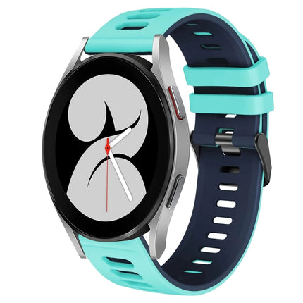 20mm Two-Color Silicone Watch Band, For Samsung Galaxy Watch 5 Pro  45mm, For Samsung Galaxy Watch 4 40mm - DealBuddy