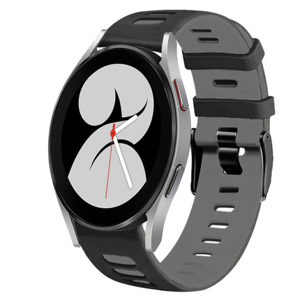 20mm Two-Color Silicone Watch Band, For Samsung Galaxy Watch 5 Pro  45mm, For Samsung Galaxy Watch 4 40mm - DealBuddy