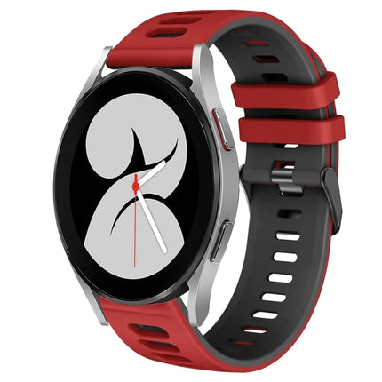 20mm Two-Color Silicone Watch Band, For Samsung Galaxy Watch 5 Pro  45mm, For Samsung Galaxy Watch 4 40mm - DealBuddy