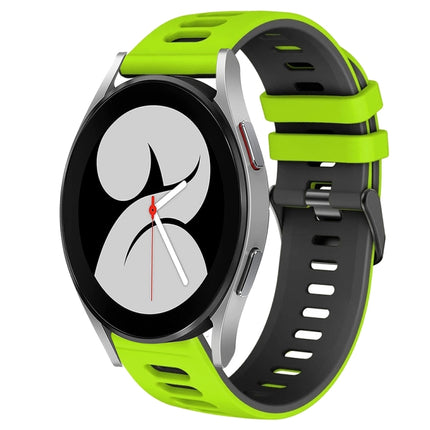 20mm Two-Color Silicone Watch Band, For Samsung Galaxy Watch 5 Pro  45mm, For Samsung Galaxy Watch 4 40mm - DealBuddy